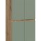 Scarpa szafa 4 drzwi dekor dąb, przygaszona zieleń.