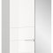 Solero Kleiderschrank 1 Tr, 1 Spiegeltr wei hochglanz, wei.
