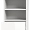 Solero Hochschrank Bad 2 Tren, 1 Schublade, 2 Regale Wei hochglanz, wei.