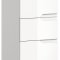Solero Badschrank 2 Tren, 1 Schublade Wei hochglanz, wei.