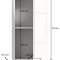 Solero Badschrank Wandhngend 1 Tr Wei hochglanz, wei.