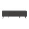 Linea buffet 2 portes, 1 abattant gris mat.