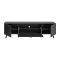 Linea buffet 2 portes, 1 abattant gris mat.