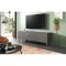 Linea buffet 2 portes, 1 abattant gris mat.