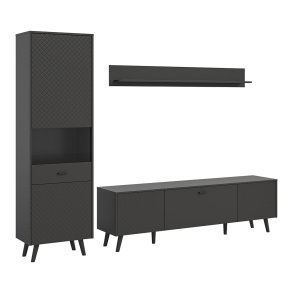 Linea Regal System 3 Teile matt grau.