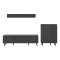 Linea hylle system 3 deler matt gr.