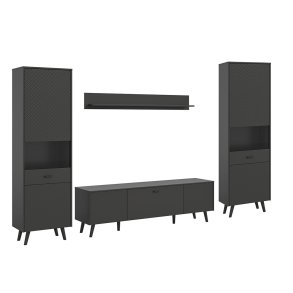 Linea Regal System 4 Teile matt grau.