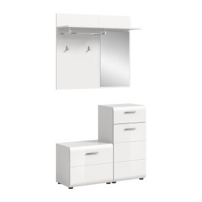 Ice garderobe oppstilling hvit hyglans, hvit.