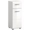 Ice Badschrank 1 Schublade 1 Tr wei Hochglanz.