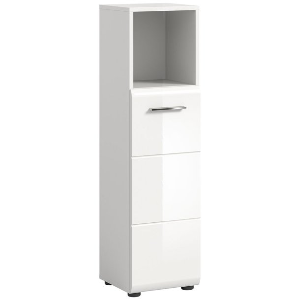 Ice Badschrank 1 Tr 1 Fach wei Hochglanz.
