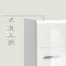 Ice badrumssk�p 1 d�rr vit h�gblanks, vit.