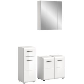 Ice Badmbelset I76 Wei hochglanz, wei.