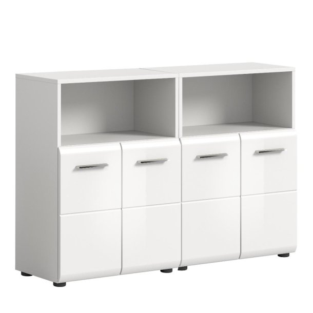 Ice Badmbelset I53 Wei hochglanz, wei.