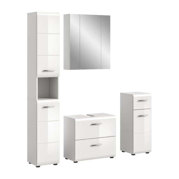 Ice Badmbelset I75 Wei hochglanz, wei.