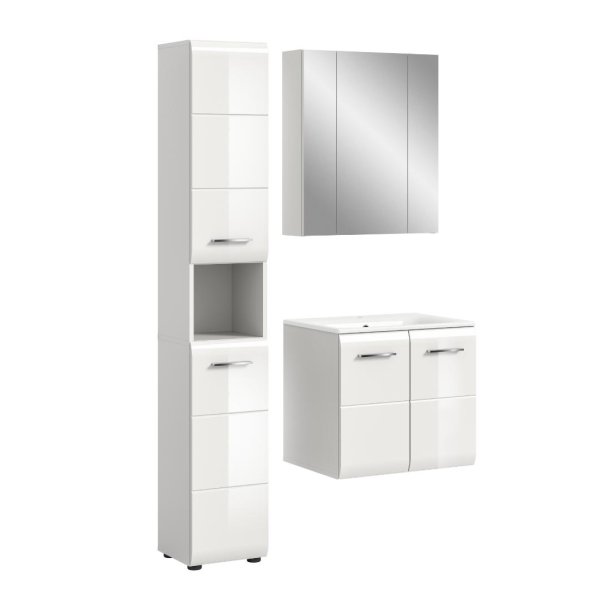 Ice Badmbelset I62 Wei hochglanz, wei.
