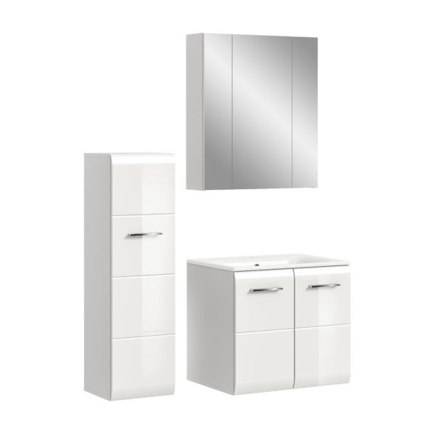 Ice badrumsm�bler I69 vit h�gblanks, vit.