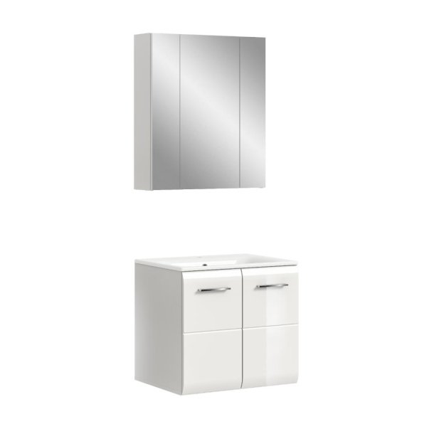 Ice Badmbelset I63 Wei hochglanz, wei.