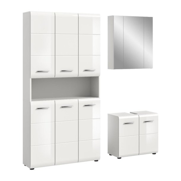 Ice Badmbelset I64 Wei hochglanz, wei.