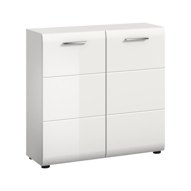 Ice kreedns 2 drzwi białe, biały wysoki połysk.