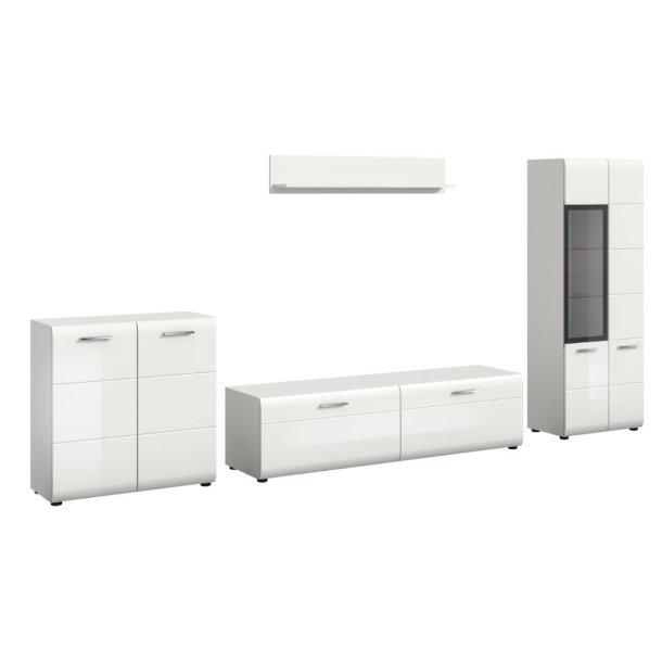 Ice Regalkombination wei�, wei� Hochglanz.