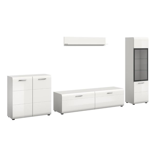 Ice Regalkombination wei�, wei� Hochglanz.