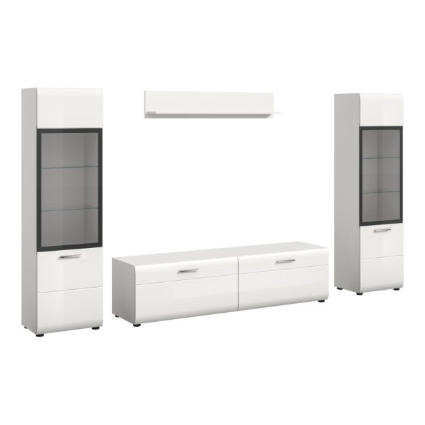 Ice Regalkombination wei�, wei� Hochglanz.