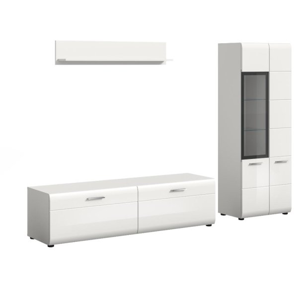 Ice Regalkombination wei�, wei� Hochglanz.