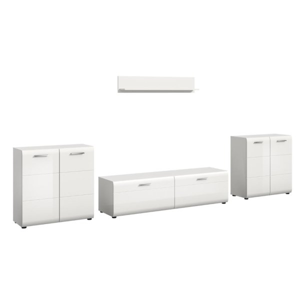 Ice Regalkombination wei�, wei� Hochglanz.