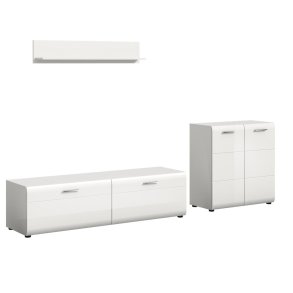 Ice Regalkombination wei�, wei� Hochglanz.