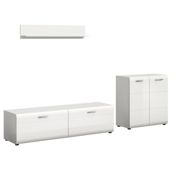 Ice Regalkombination wei�, wei� Hochglanz.