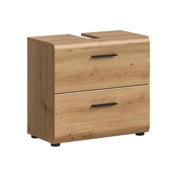 Ice Waschbeckenunterschrank 2 Schubladen Eiche Dekor.