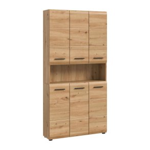 Ice Badschrank 6 Tren, 1 Regal Eiche Dekor.