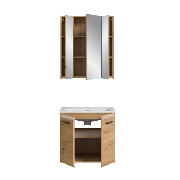 Ice Badmbelset I1 Eiche Dekor.