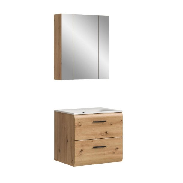 Ice Badmbelset I2 Eiche Dekor.