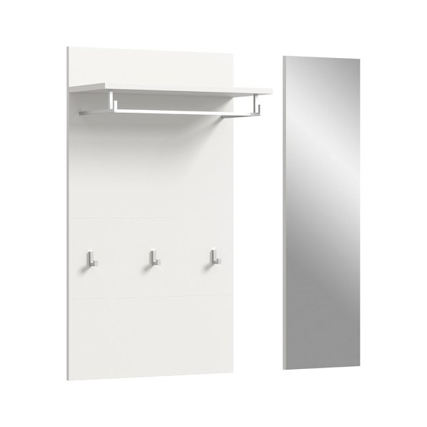 Jam garderobe oppstilling 2 deler hvit.