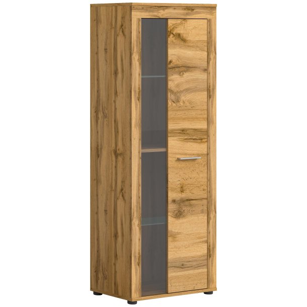 Jam Vitrinenschrank 1 Glastr Eiche Dekor.