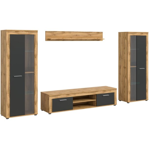 Jam Regal J4 System grau, Eiche Dekor.