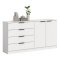 Kopenhagen Sideboard 4 Schubladen, 2 T�ren wei�.