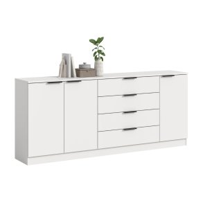 Kopenhagen Sideboard 4 Schubladen, 3 T�ren wei�.