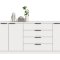 Kopenhagen Sideboard 4 Schubladen, 3 T�ren wei�.
