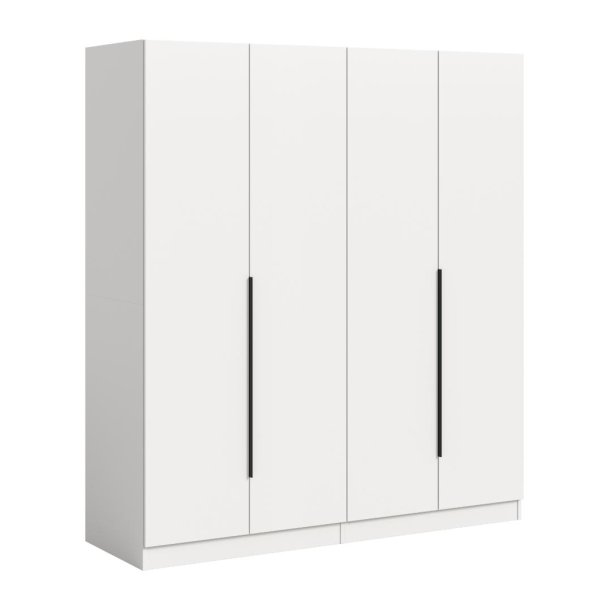 Kopenhagen armoire de rangement 4 portes blanches.