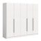 Kopenhagen armoire de rangement 5 portes blanches.