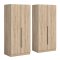 Kopenhagen szafa 4 drzwi dekor dąb.