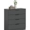 Kopenhagen Kommode 4 Schubladen Anthrazit.