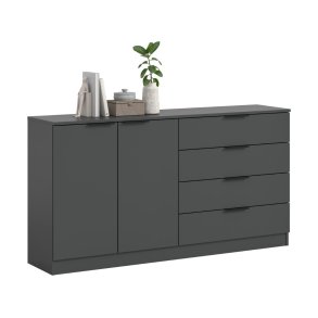 Kopenhagen Sideboard 4 Schubladen, 2 T�ren Anthrazit.