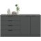 Kopenhagen Sideboard 4 Schubladen, 2 T�ren Anthrazit.