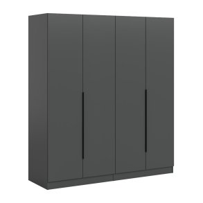 Kopenhagen armoire de rangement 4 portes anthracite.