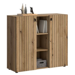 Station szafka na buty 2 drzwi, 3 półki dekor dąb.