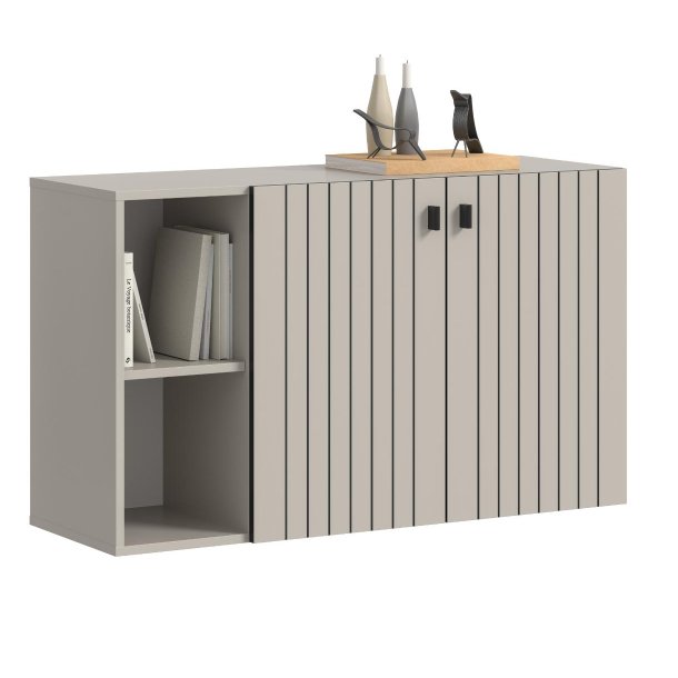 Station Schuhschrank 2 T�ren, 2 Regalb�den Kaschmir Dekor.