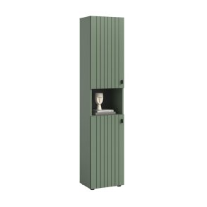 Station szafa 2 drzwi, 1 półka przygaszona zieleń.